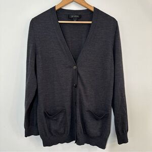 St John Cardigan 100% Wool Mother Of Pearl Buttons Size Medium